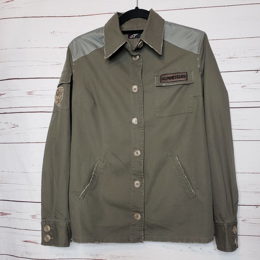Alpinestars Olive Green Military Shirt Jacket